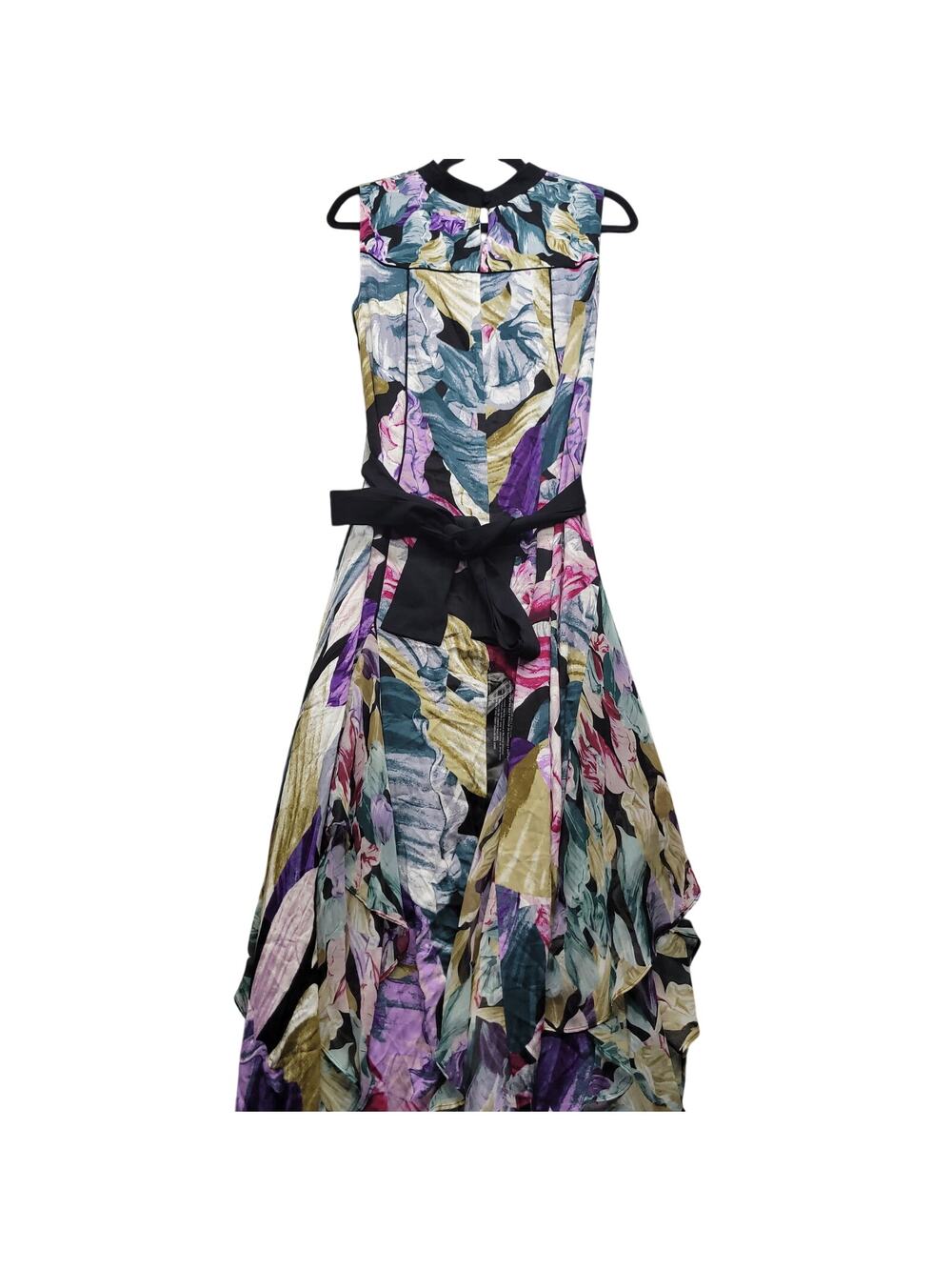 BCBGMAXAZRIA Triumph Petals Black Formal Dress Womens 4 New